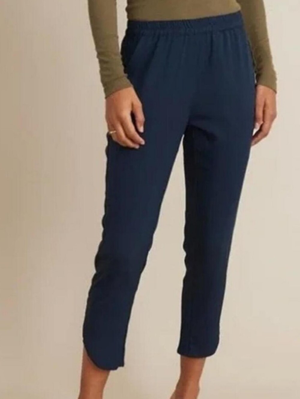 Marine Layer Dark Navy Side Slit Pants